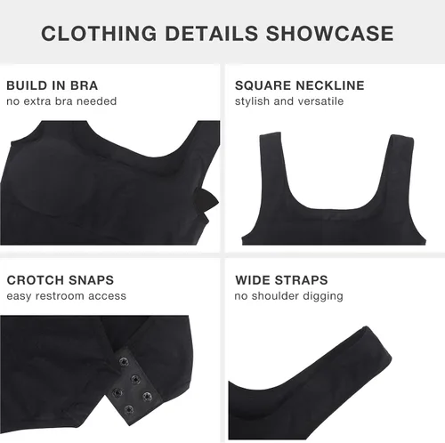 Vista 7 de Lover-Beauty Bodysuit with Built in Bra Thong Sculpting Seamless Shapewear Versatile for Every Season
