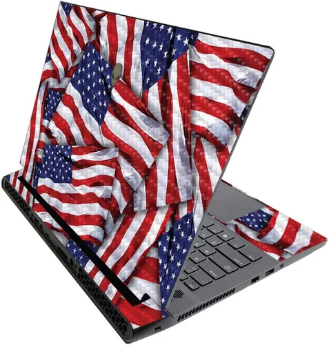 Vista 256 de MightySkins - Skin brillante con purpurina para Alienware M17 R3 (2020) y M17 R4 (2021) - Diversión de los años 90 Acabado duradero con purpurina