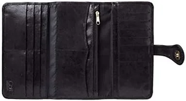 Vista 2 de CoFi Mila Trifold Wallet - Handmade Genuine Full Grain Leather - Womens Clutch Wallet - Many Unique Patterns