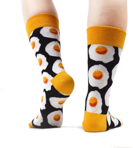 Vista 5 de WeciBor - Paquetes de calcetines de algodón peinado para mujer con diseños divertidos y de estilo informal, L