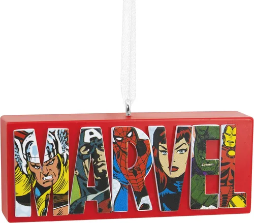 Vista 8 de Hallmark Marvel Avengers Capitán América Sam Wilson Adorno Navideño (0003HCM0856)