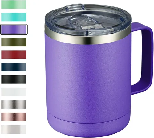 Vista 32 de MEWAY - Taza de café con asa, vaso térmico
