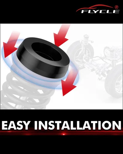 Vista 6 de FLYCLE Kits de elevación de nivelación delantera de 2 pulgadas para Ram 1500 1994-2018 2WD, Ram 2500/3500 2WD 1994-2013, eleva la parte delantera
