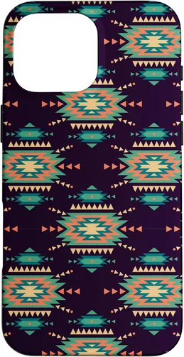 Vista 19 de Unique Western Black Turquoise Navajo Aztec Pattern Case for iPhone 17