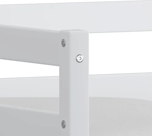 Vista 9 de Hillsdale Sofá cama individual de madera caspio con nido, color blanco