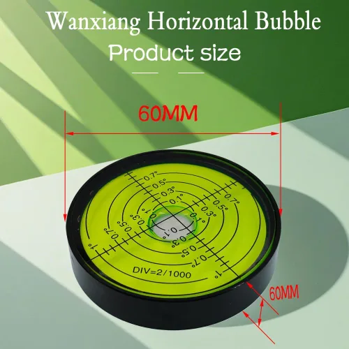 Vista 3 de 6'/0.079 in Punto de alta precisión Nivel Universal Burbuja Metal Bubble Water Leveler Cross Gauge Pequeño Hogar (negro verde)