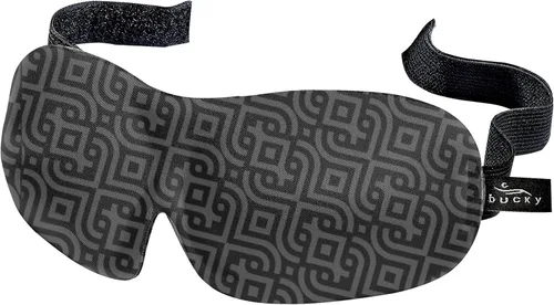 Vista 29 de Bucky 40 Blinks Máscara de Ojos Sin Presión para Viajes y Sueño, Blue Atlas, Talla Única