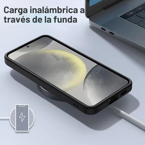 Vista 6 de JETech Funda mate para Samsung Galaxy S24 Plus, color negro