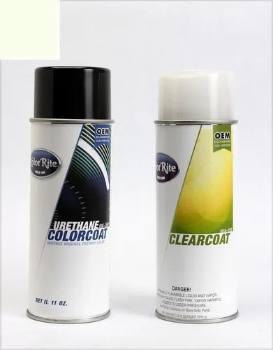 Vista 194 de Aerosol para pintura de retoque automotriz Dodge Stratus - Capa transparente metálica de acero plateado A4/DA4 - Paquete todo incluido