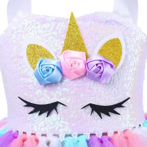 Vista 2 de Vestido de tul de unicornio para niñas