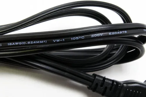 Vista 6 de RiteAV - Cable de alimentación polarizado de 2 ranuras y 18 AWG IEC320C7 a NEMA 1-15P de 6 pies