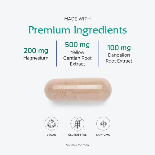 Vista 4 de Vitanica Colon Motility Blend - Suplemento intestinal saludable para apoyar la salud y la digestión del colon - Enzimas digestivas con magnesio