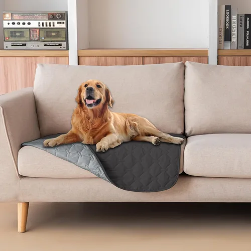 Vista 35 de gogobunny Manta para mascotas 3 veces más resistente, impermeable y a prueba de arañazos; protector de muebles reversible para perros y gatos, funda