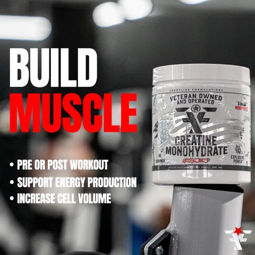 Vista 6 de Monohidrato de creatina, promueve el crecimiento muscular magro, sin sabor, ayuda a la recuperación muscular, suplemento posentrenamiento, propiedad