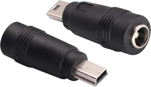 Vista 8 de Adaptador de corriente micro CC de 0.217 x 0.083 in a micro USB 5 V CC fuente de alimentación de cables de carga conector para teléfono celular