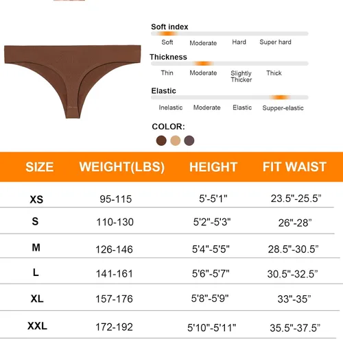 Vista 7 de Tangas invisibles para mujer, tangas invisibles, ropa interior cómoda
