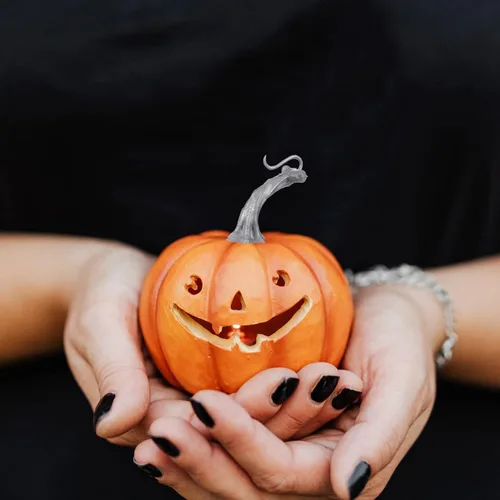 Vista 7 de Garneck 24 Calabazas STEM – Tallo de calabaza de plástico para adorno de calabaza, día de Acción de Gracias y Halloween, decoración de calabaza