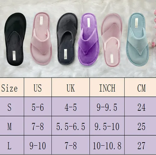 Vista 5 de Pantuflas tipo tanga para mujer con espuma viscoelástica, sandalias de terciopelo para mujer, puntera abierta, suaves y cómodas, para usar