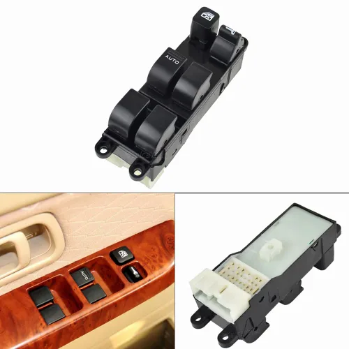 Vista 3 de Juego de 4 interruptores maestros de ventana eléctrica, 4 piezas de repuesto para Sunny B14 Navara D22 Pick-up D22 Bluebird U13 SUV D22