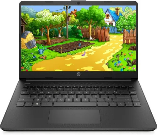 Vista 5 de HP Portátil escolar y empresarial de 14 pulgadas, CPU Intel Quad-Core N4120, 8 GB de RAM, 64 GB eMMC, 256 GB Micro SD, 1 Y Office 365, cámara web