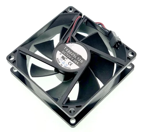 Vista 3 de Nuevo ventilador de refrigeración silencioso compatible con Tianxuan TX8025L12S Ventilador de alimentación de refrigerador DC 12V 0.08A 8CM 8025