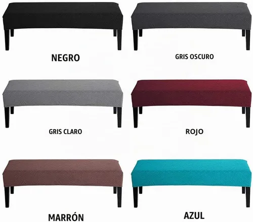 Vista 3 de Balana Fundas de banco de comedor jacquard, funda tapizada de elastano elástica, antipolvo, extraíble, lavable, protector de asiento para sala