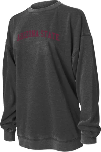 Vista 2 de chicka-d NCAA Burnout - Sudadera de forro polar para mujer Carbón vegetal