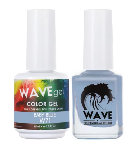 Vista 64 de WAVEGEL - Juego dúo de gel y esmalte de uñas a juego - Colección Simplicity - #P109 Blizzard I 0.5 onzas