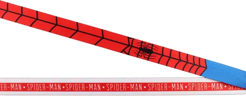 Vista 3 de Bioworld Spider-Man - Soporte para insignia de identificación clásico con dije de goma de 1.5 pulgadas y calcomanía coleccionable