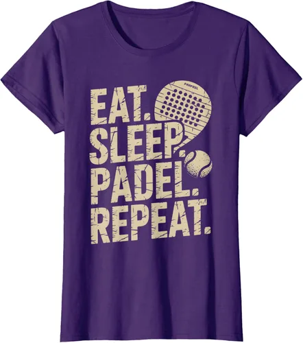 Vista 8 de Camiseta Eat Sleep Padel Repeat Padel Jugador de Tenis