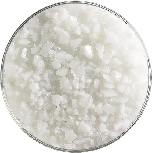 Vista 2 de Frita de vidrio blanco Bullseye gruesa COE 90 Fusible- 4 onzas