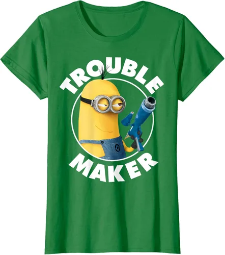 Vista 43 de Despicable Me Minions Kevin Fabricante de Problemas Gráfico Camiseta Negro