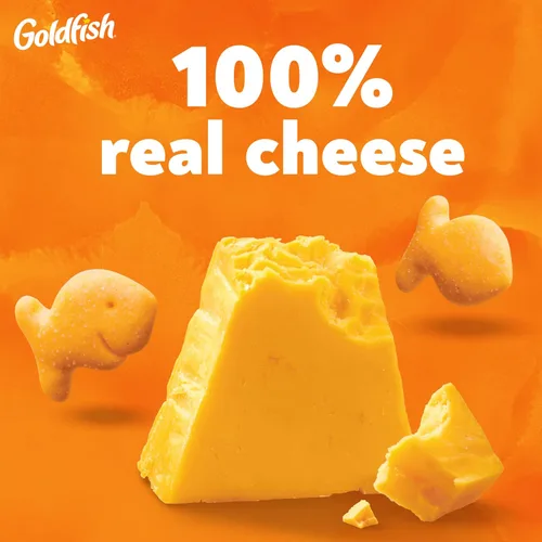 Vista 4 de Goldfish Galletas de queso cheddar, galletas horneadas, bolsa de 6.6 onzas