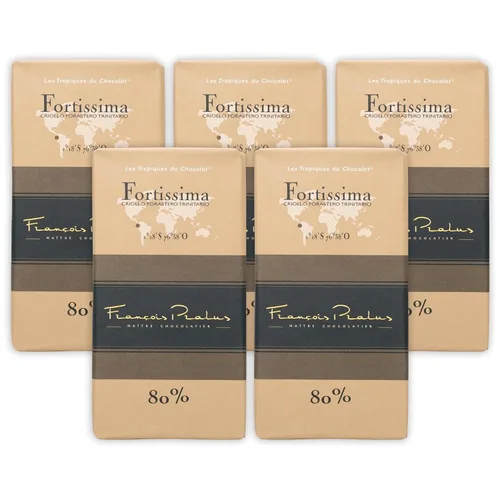 Vista 16 de François Pralus Melissa 45% Chocolate con leche, paquete de 3 unidades, chocolate francés, grano a barra, comercio directo, sin gluten, sin soja
