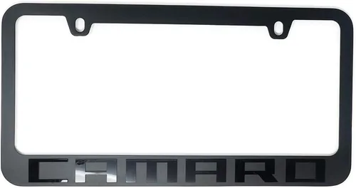 Vista 4 de Chevrolet Marco para placa de vehículo negra elegante