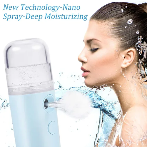 Vista 7 de Mudder 8 piezas Nano Facial Mister Rociador Facial Portátil Humidificador de mano Atomización USB Recargable 1.0 fl oz Vaporizador facial