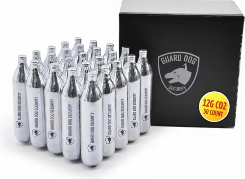 Vista 15 de Guard Dog Security 8 Gram / 12 Gram Co2 Cartridges, Non-Threaded for BB Gun, BB Pistol, Airsoft Pistol, and Paintball Markers, Snug fit, Solid Seal