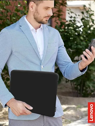 Vista 7 de Lenovo Funda básica para laptop de 11 pulgadas para notebook/tablet, compatible con MacBook Air/Pro, material de neopreno, forro polar suave