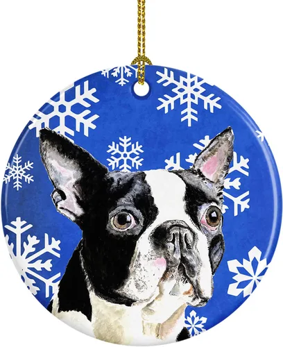 Vista 265 de Caroline's Treasures Cavalier Spaniel - Adorno de cerámica para colgar en el árbol de Navidad, para el hogar, Navidad, fiestas, regalo, 3 pulgadas