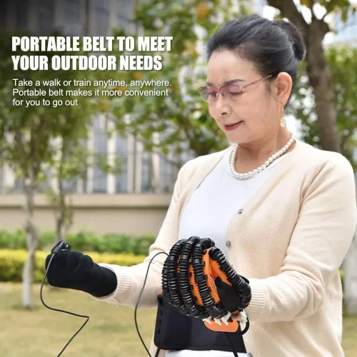 Vista 7 de Guante robot de rehabilitación, Guantes robóticos para parálisis cerebral, Guante robótico de mano para rehabilitación de accidentes