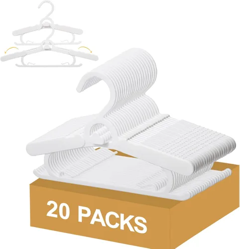 Vista 9 de Paquete de 30 perchas para ropa de bebé de 10 a 14 pulgadas, perchas