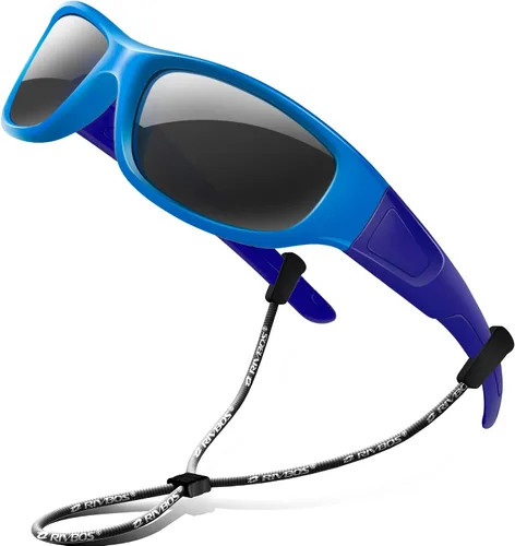 Vista 19 de Rivbos RBK037 - Lentes de sol polarizados con correa, para niños y niñas, 3 - 10 años