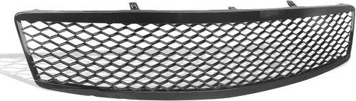 Vista 2 de Rejilla frontal de malla para Infiniti G35 G37 2007-2009 Sedan negro brillante