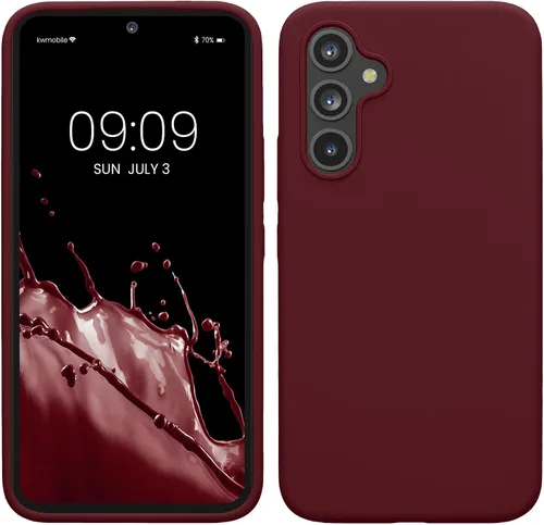 Vista 266 de kwmobile Funda Compatible con Samsung Galaxy A14 5G - Funda de teléfono de TPU y silicona con acabado suave - Verde Lima