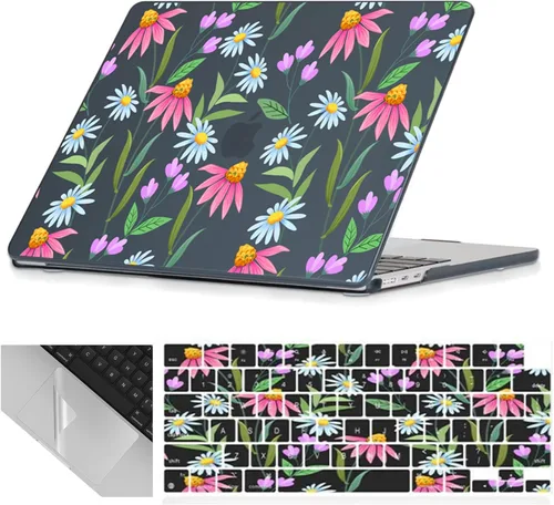 Vista 38 de Se7enline Funda compatible con MacBook Neo de 13 pulgadas 2026 A3404, diseño estético, bonita carcasa rígida femenina, cubierta de teclado