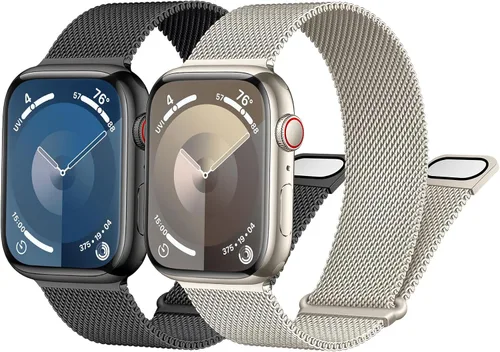 Vista 17 de Correa milanesa para Apple Watch Band de 1.575 pulgadas, 1.732 pulgadas, 1.614 pulgadas, 1.772 pulgadas, 1.654 pulgadas, 1.614 pulgadas, 1.614