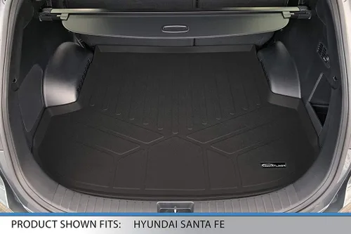 Vista 2 de SMARTLINER Tapete de carga para maletero de ajuste personalizado para todo tipo de clima, compatible con Hyundai Santa Fe 2019-2020