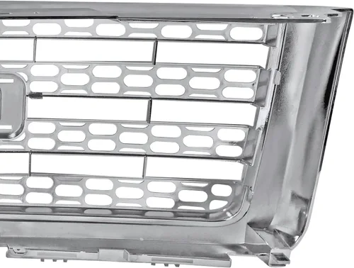Vista 8 de SPEC-D TUNING Parrilla de Capó de Malla de Miel de la Defensa Delantera Cromada Compatible con 2007-2013 GMC Sierra 1500 / Sierra Denali 1500