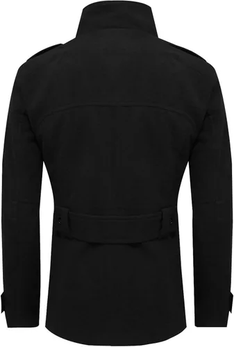 Vista 6 de TAM WARE Mens Classic Wool Double Breasted Pea Coat