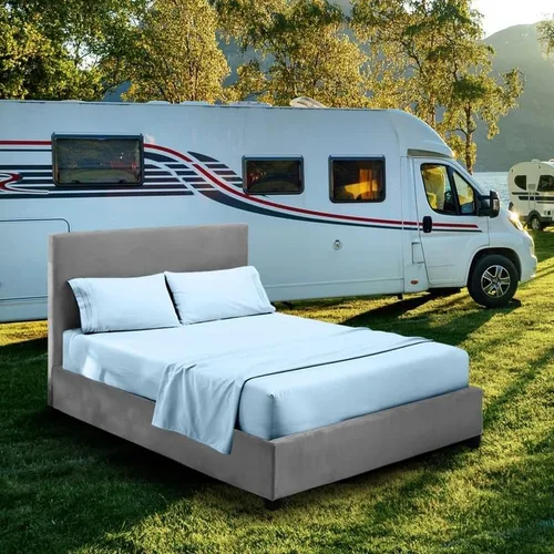 Vista 12 de Juego de sábanas para literas de autocaravana – 48 x 75 pulgadas, tamaño matrimonial 3/4, color azul aguamarina, litera para cuna, cama de caravana